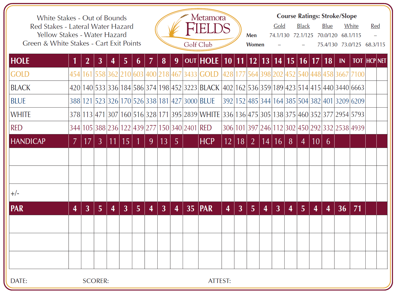 metamora scorecard